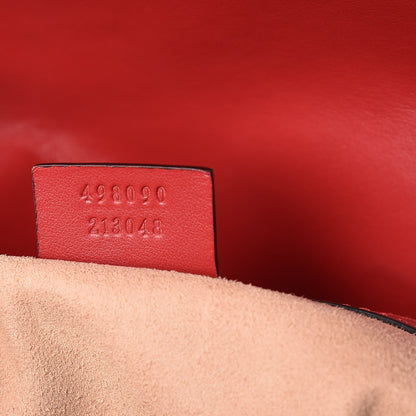 Gucci Calfskin Matelasse Large GG Marmont Shoulder Bag Hibiscus Red 7 of 9