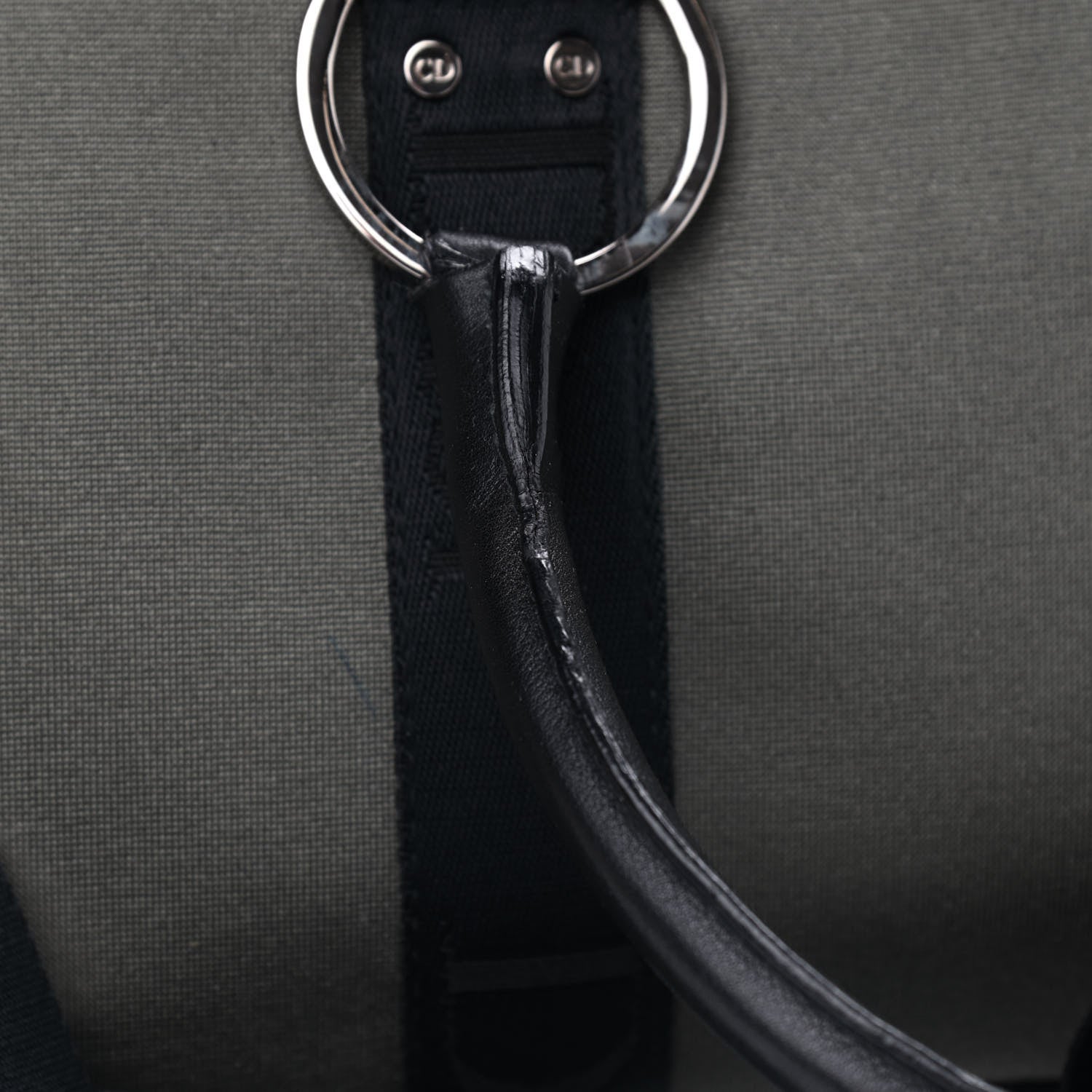 Christian Dior Silk Jersey Crystal Hardcore Bowler Bag Grey Black 15 of 15