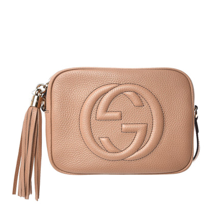 Gucci Pebbled Calfskin Small Soho Disco Bag Camelia 1 of 7