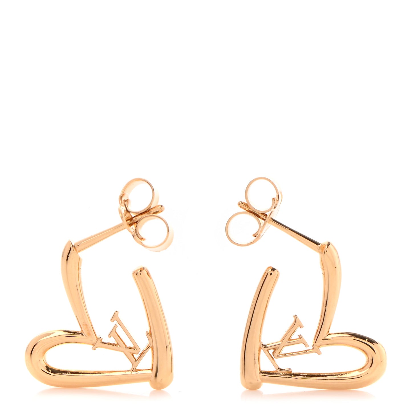 Fall In Love Heart Earrings PM Gold