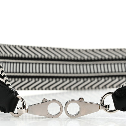Hermes Toile Swift 50mm Sangle Cavale Shoulder Strap Black Ecru 5 of 5