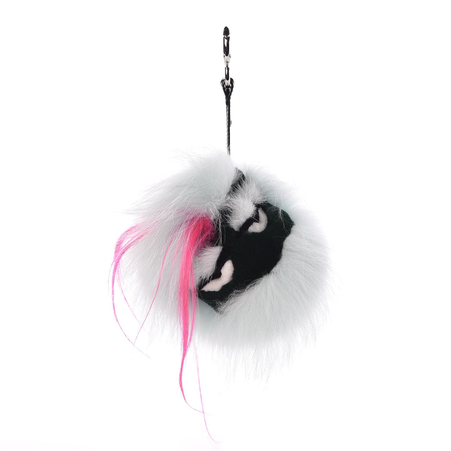 Fox Rabbit Goat Mink Fur Vitello Flamingo Bagood Monster Bag Bug Charm Light Blue