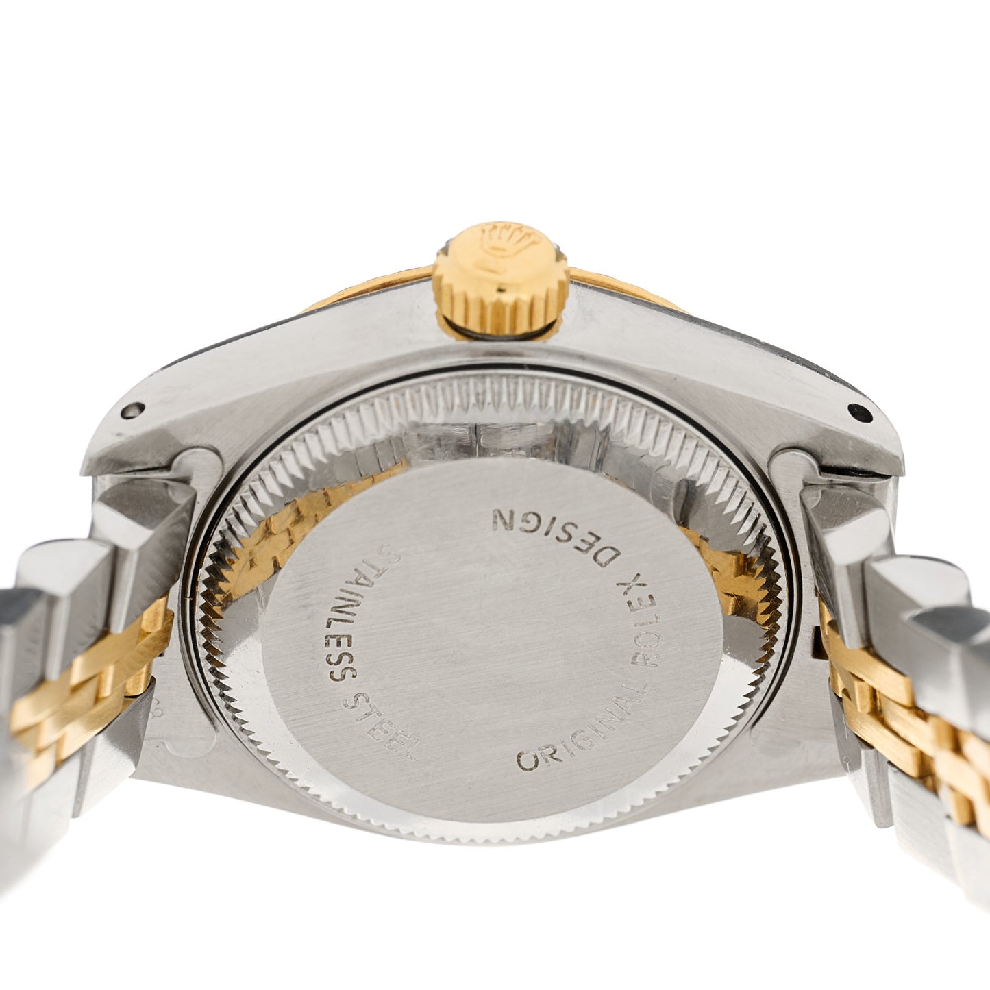 Stainless Steel 18K Yellow Gold 26mm Oyster Perpetual Datejust Watch Blue Roman 69173