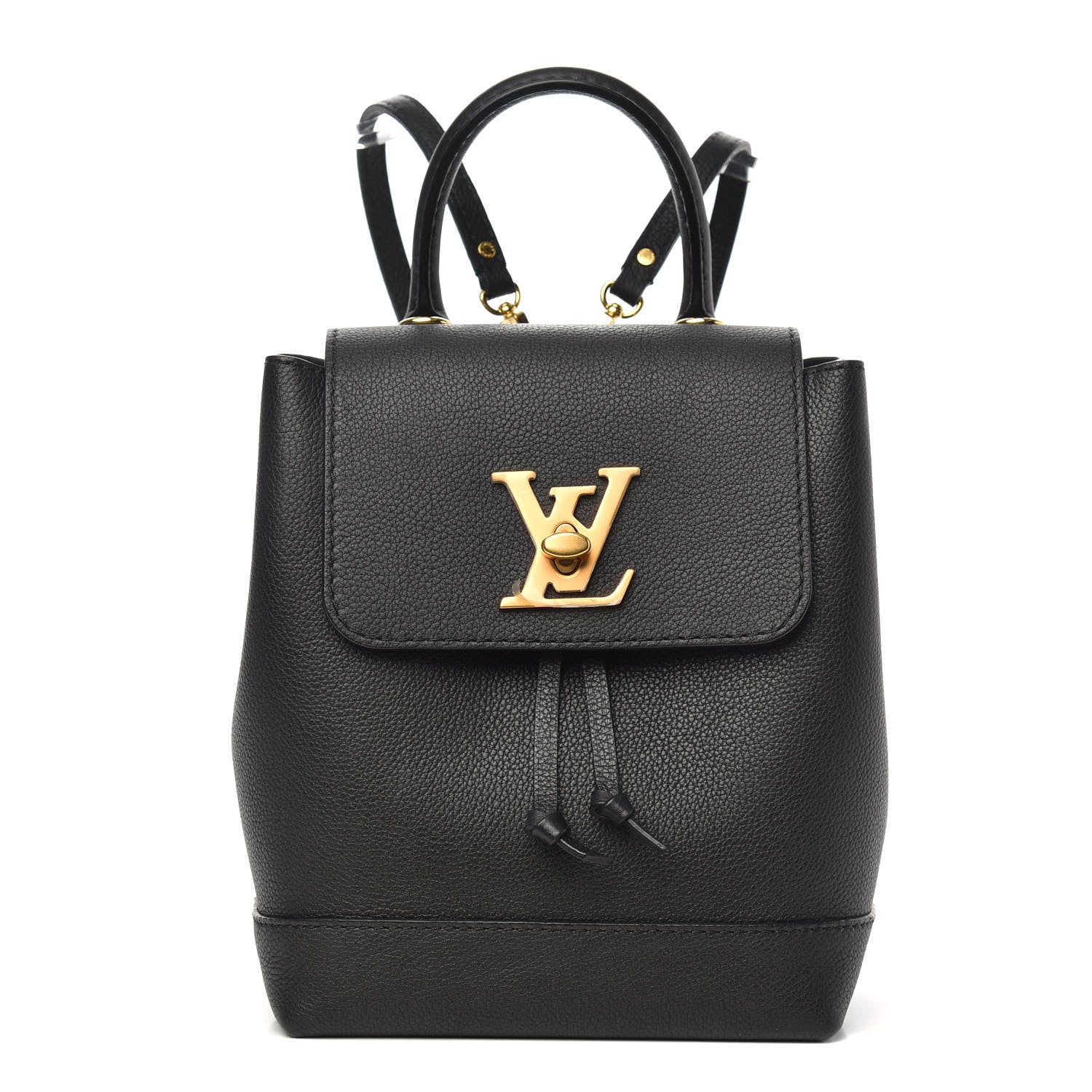 Louis Vuitton Calfskin Lockme Mini Backpack Black 1 of 10