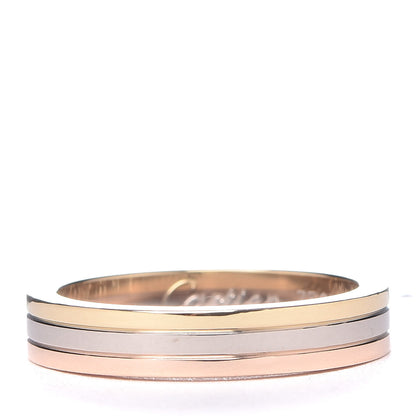 Cartier 18K Pink White Yellow Gold 3.5mm Vendome Louis Cartier Wedding Band Ring 49 4.75 3 of 5