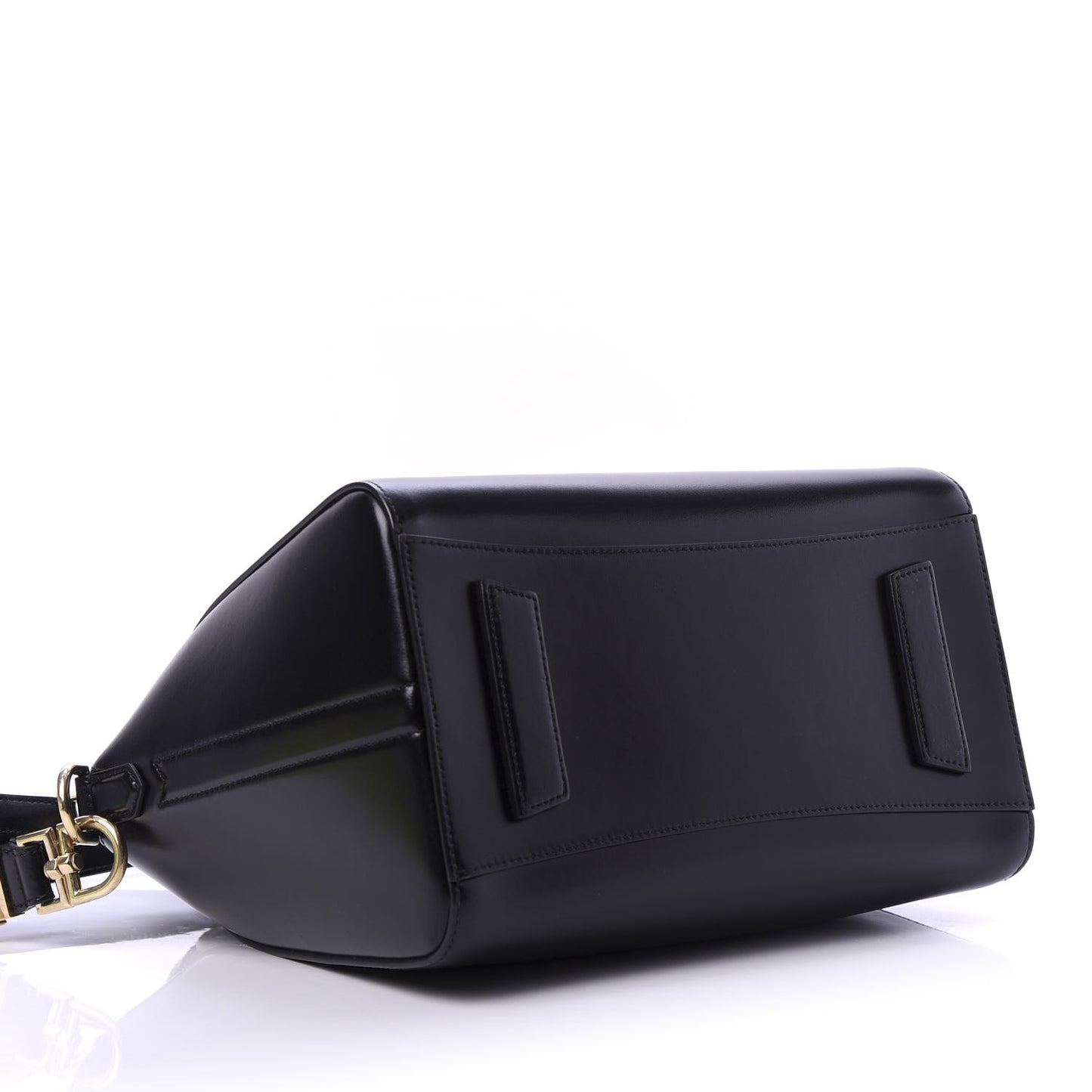 Shiny Lord Calfskin Small Antigona Black