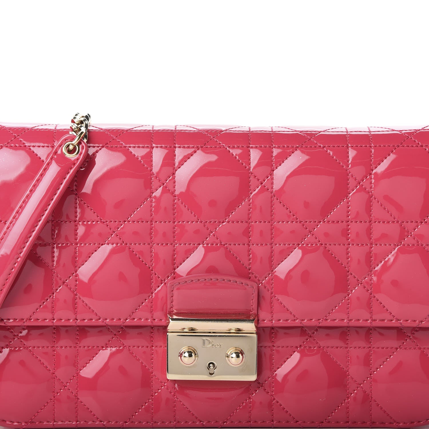 Christian Dior Patent Cannage Miss Dior Promenade Pouch Fuchsia 10 of 10