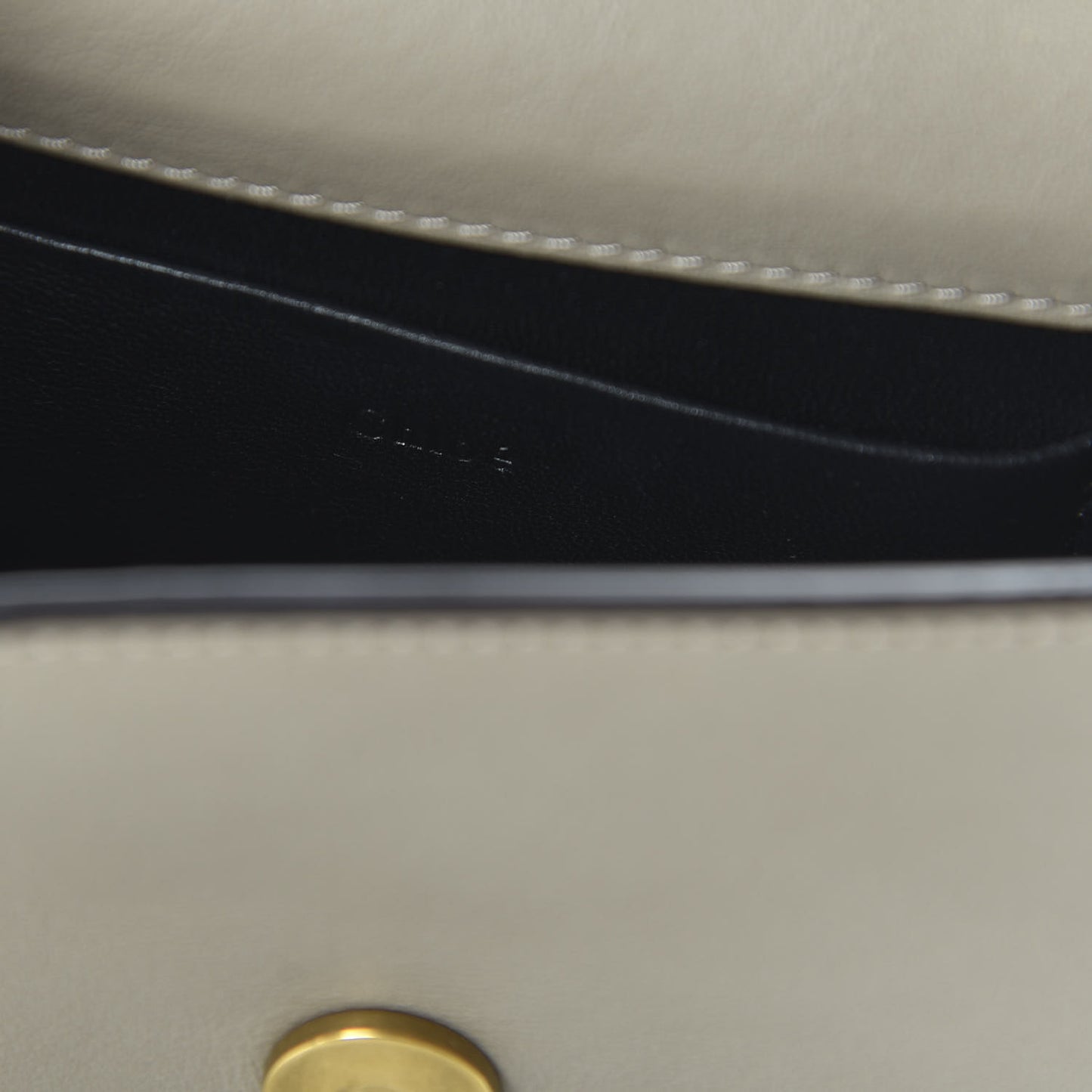 Calfskin Small Nile Bracelet Minaudiere Bag Motty Grey