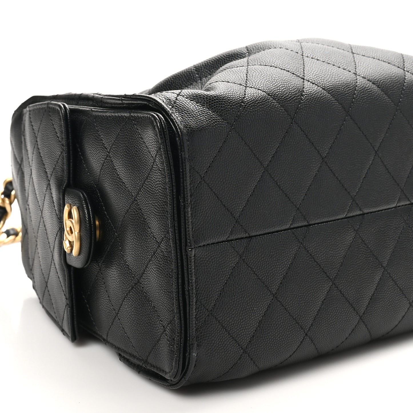 Caviar Quilted Small Chanel 25 Handbag Black