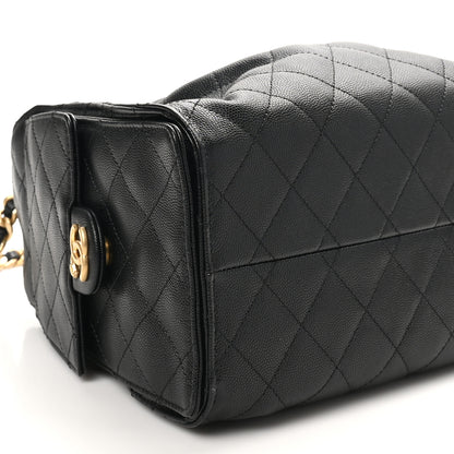 Chanel Caviar Quilted Small Chanel 25 Handbag Black 8 of 9