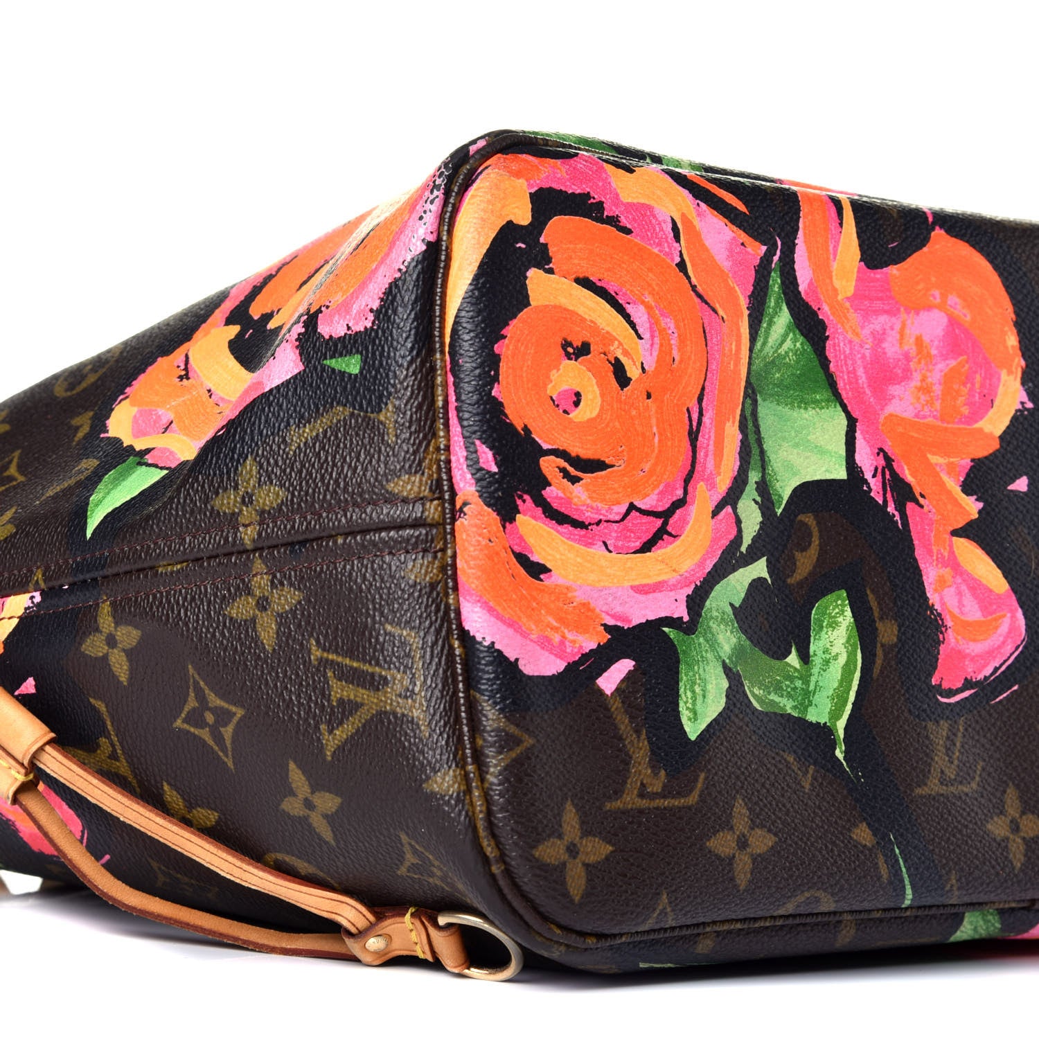 Louis Vuitton Monogram Roses Neverfull MM 7 of 9