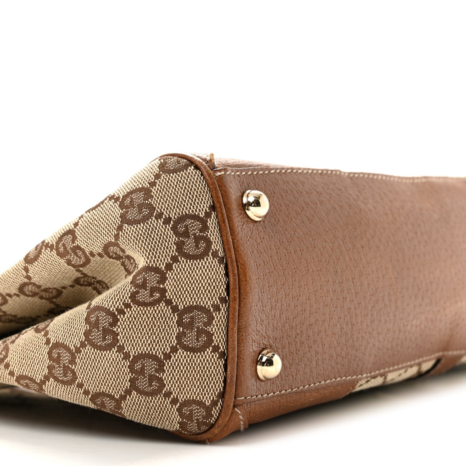 Gucci Monogram Calfskin Large Bardot Shoulder Bag Brown 8 of 14