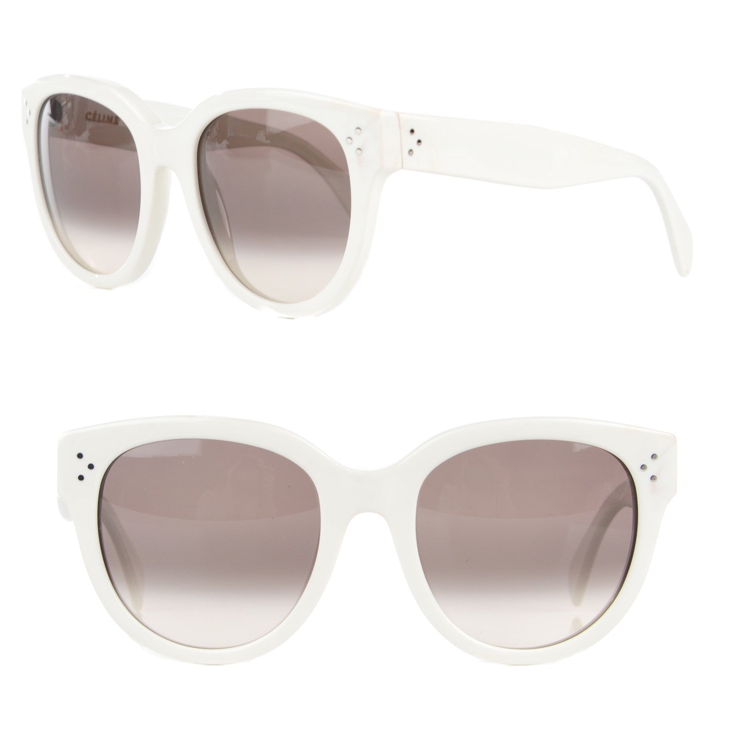 Celine Polarized Audrey Sunglasses CL41755 White 2 of 12
