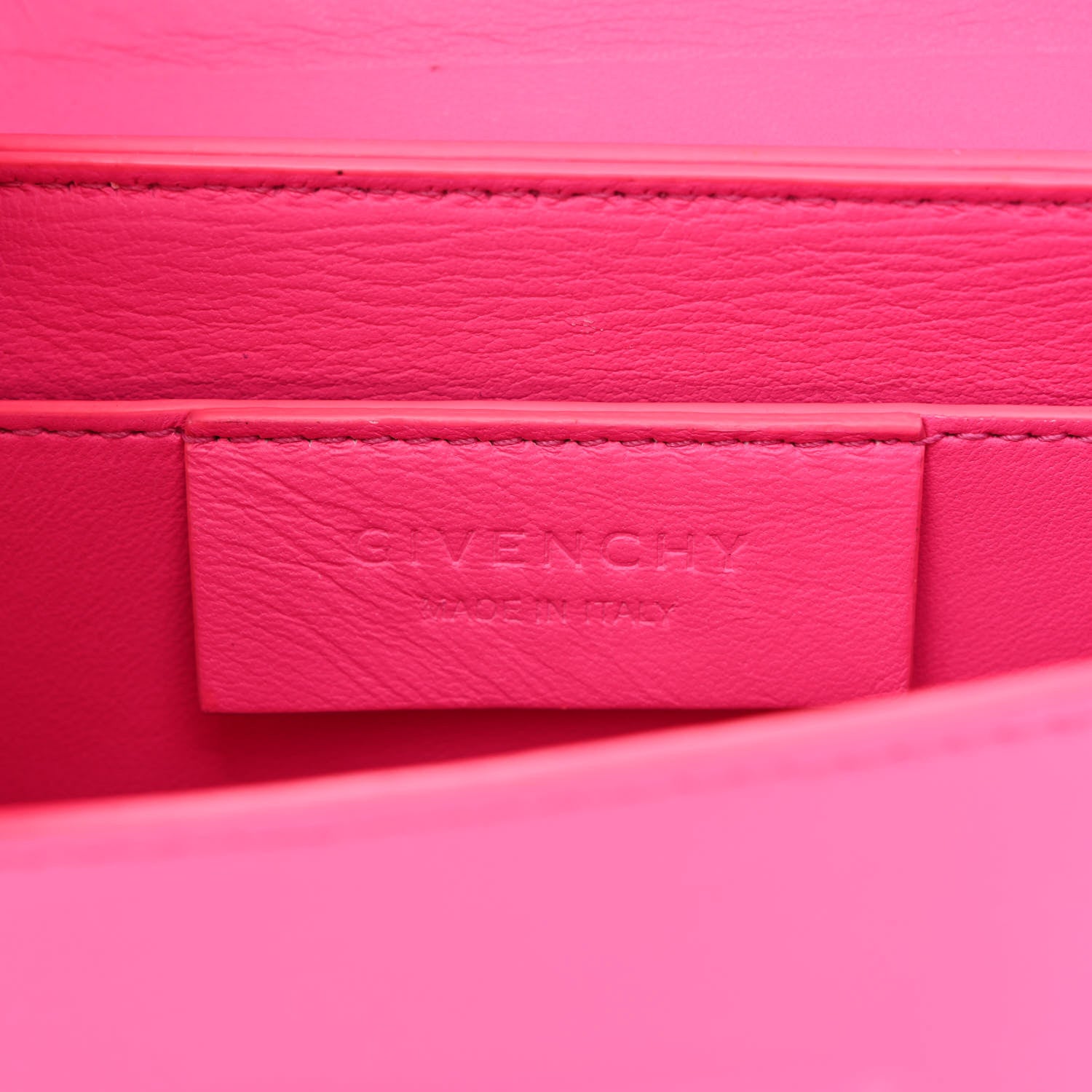 Givenchy Calfskin Bow Cut Chain Wallet Fuchsia 6 of 10
