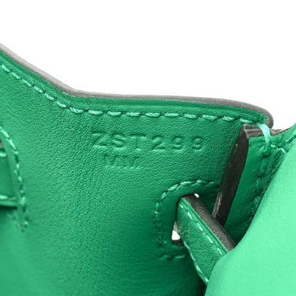 Hermes Swift Birkin Shadow 25 Menthe 7 of 11