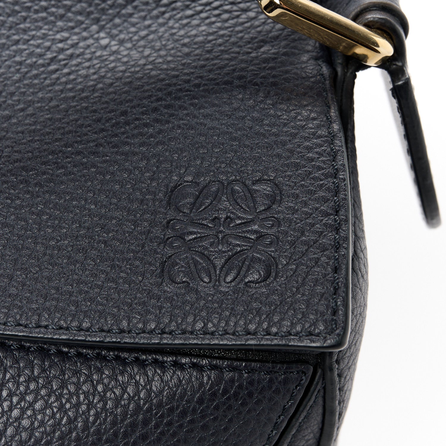 Loewe Calfskin Small Puzzle Bag Midnight Blue Black 7 of 10