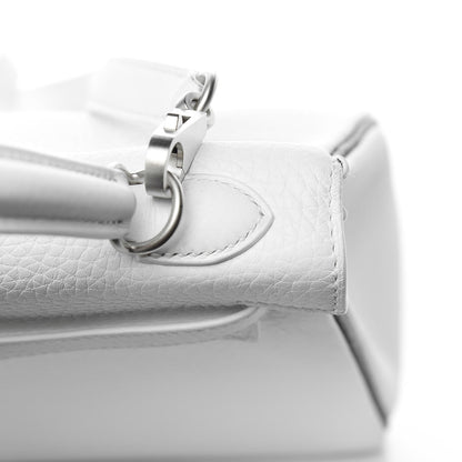 Hermes Taurillon Clemence Horseshoe Kelly Retourne 25 White Black 35 of 43