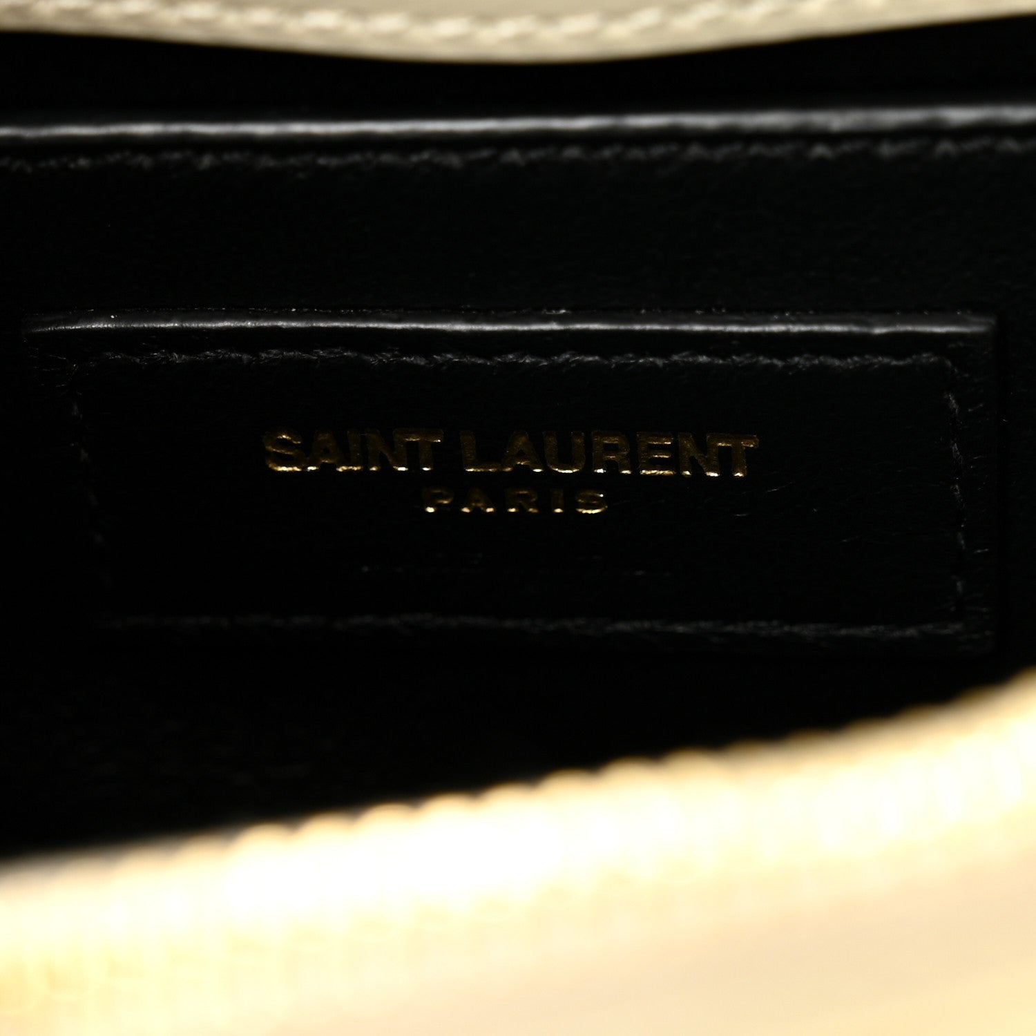 Saint Laurent Calfskin Y Quilted Monogram Small Loulou Chain Satchel Blanc Vintage 6 of 12