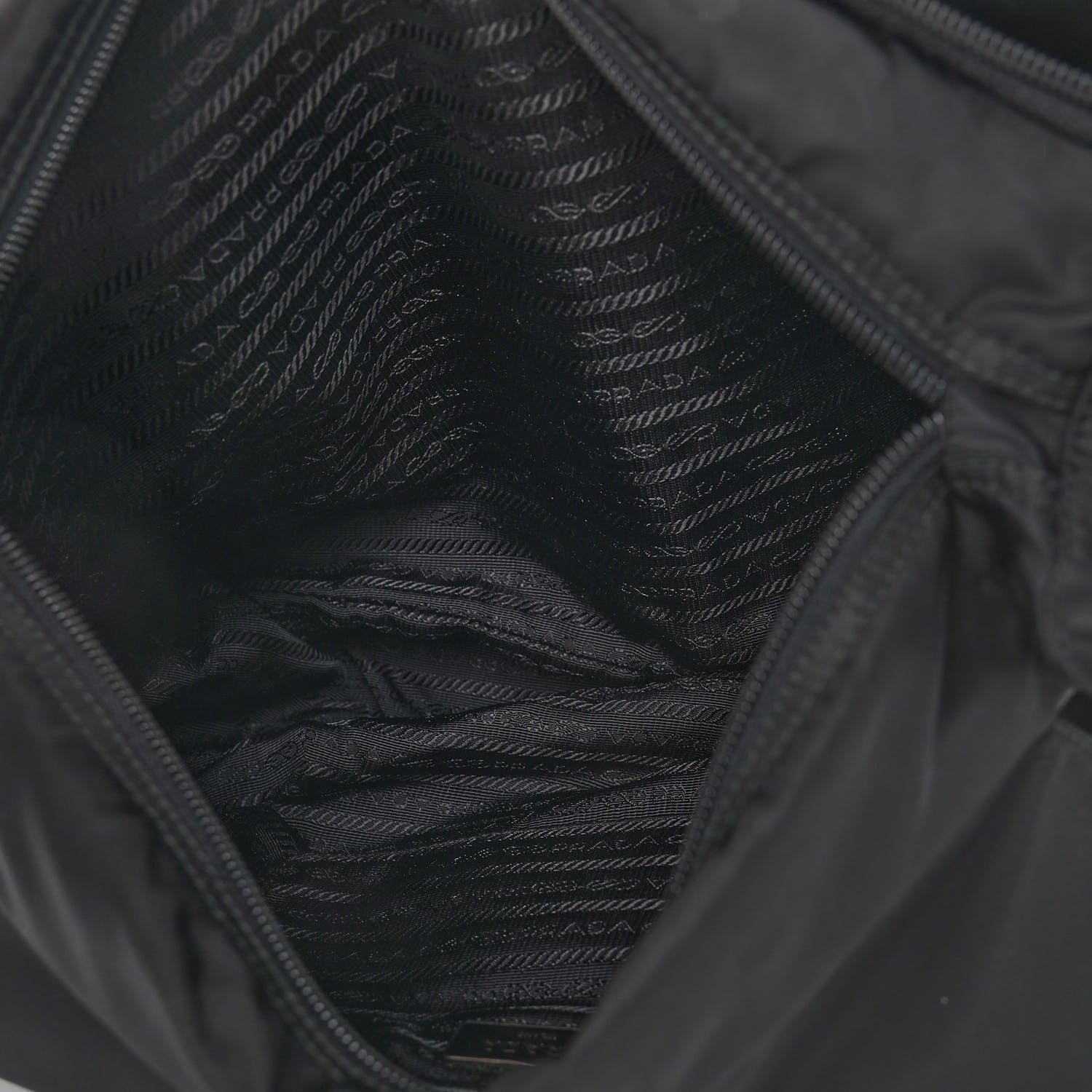 Prada Nylon Vela Messenger Bag Black 6 of 13