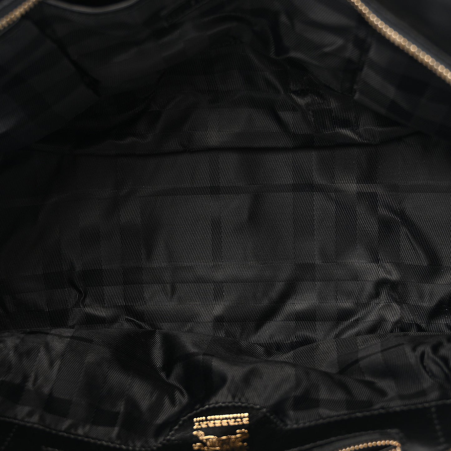 Calfskin Quilted Large Manor Tote Black