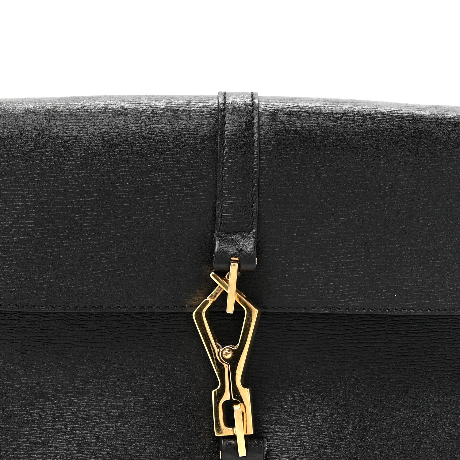 Gucci Calfskin Bamboo Handle Jackie O Hobo Black 8 of 13