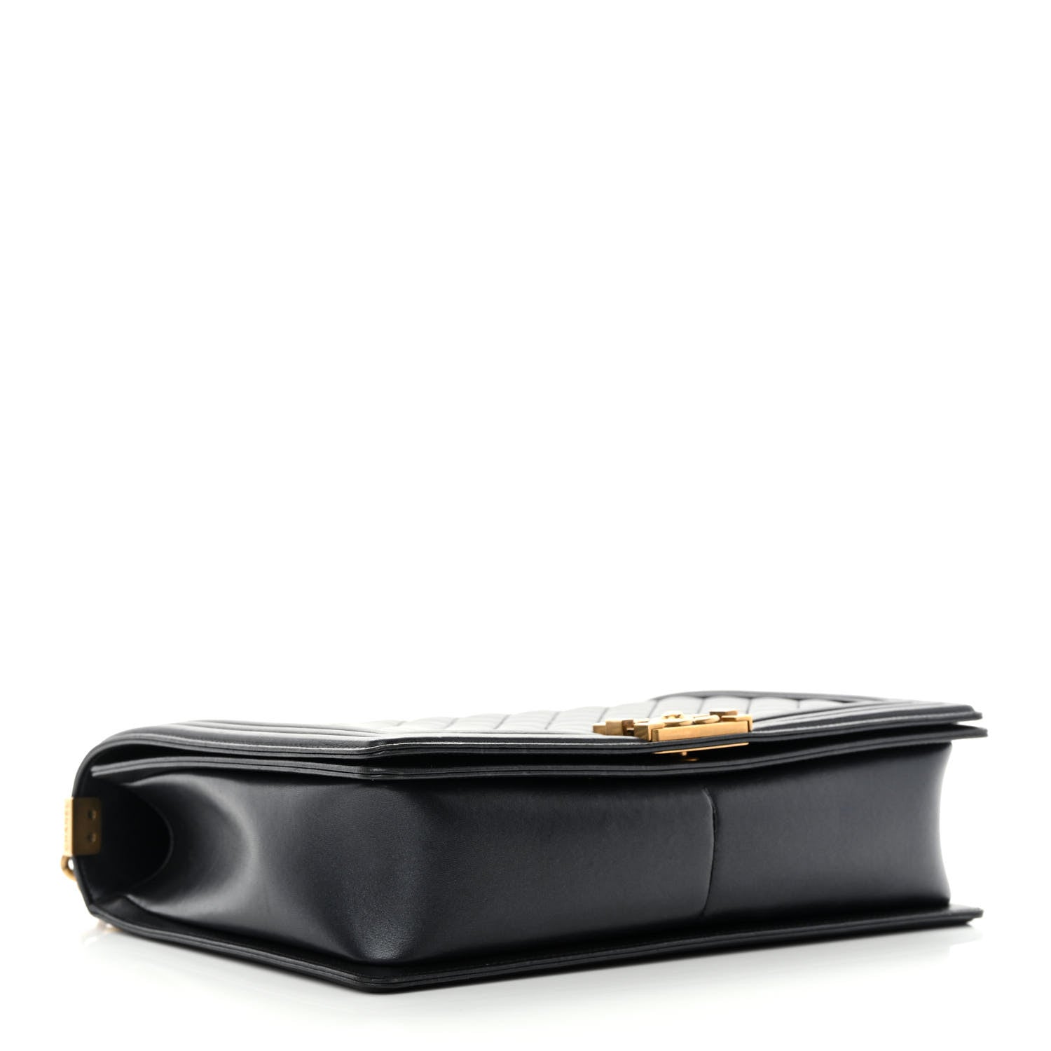 Chanel Metallic Lambskin Quilted Large Boy Flap Black 4 of 14