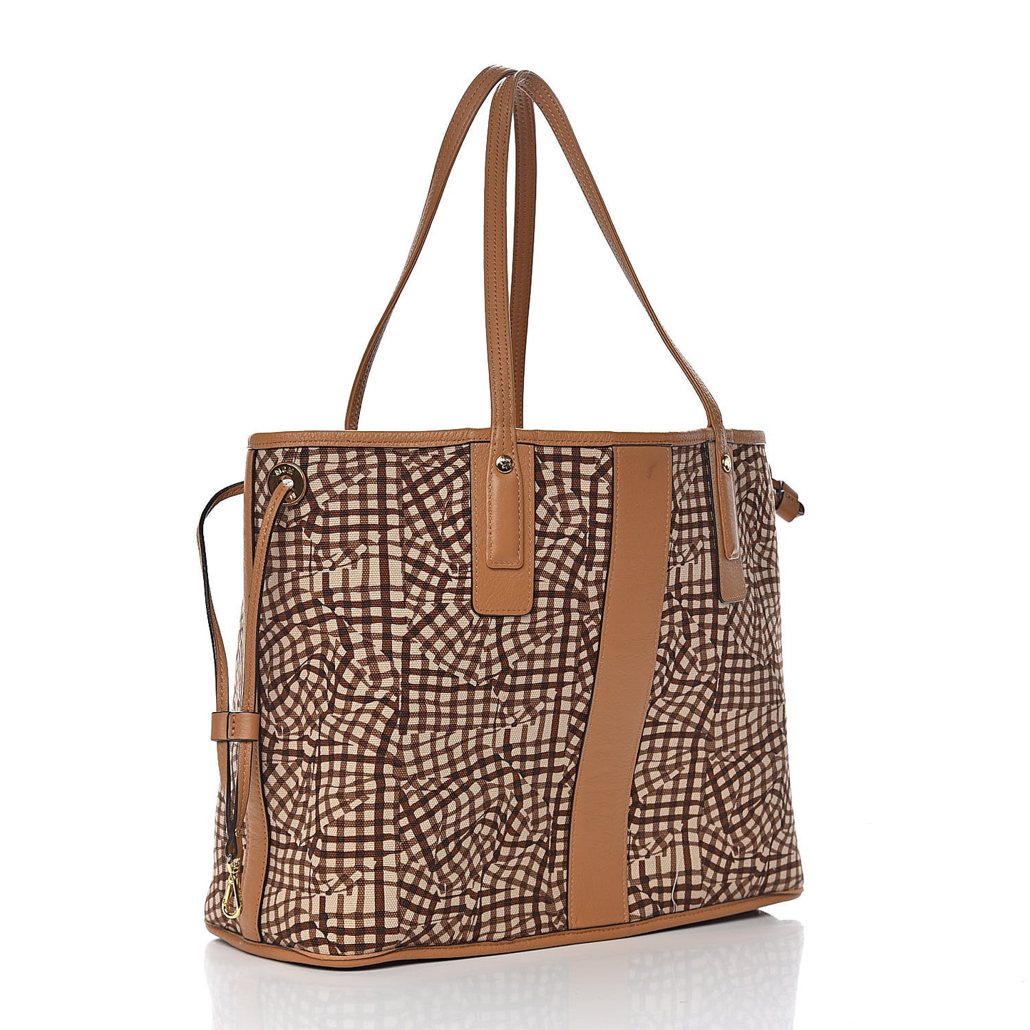Visetos Medium Liz Reversible Shopper Tote Cognac