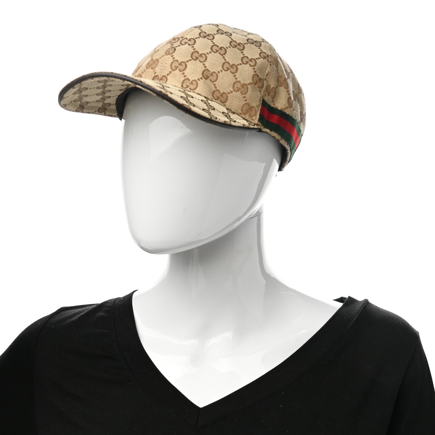 Monogram Web Baseball Hat M Beige Cocoa