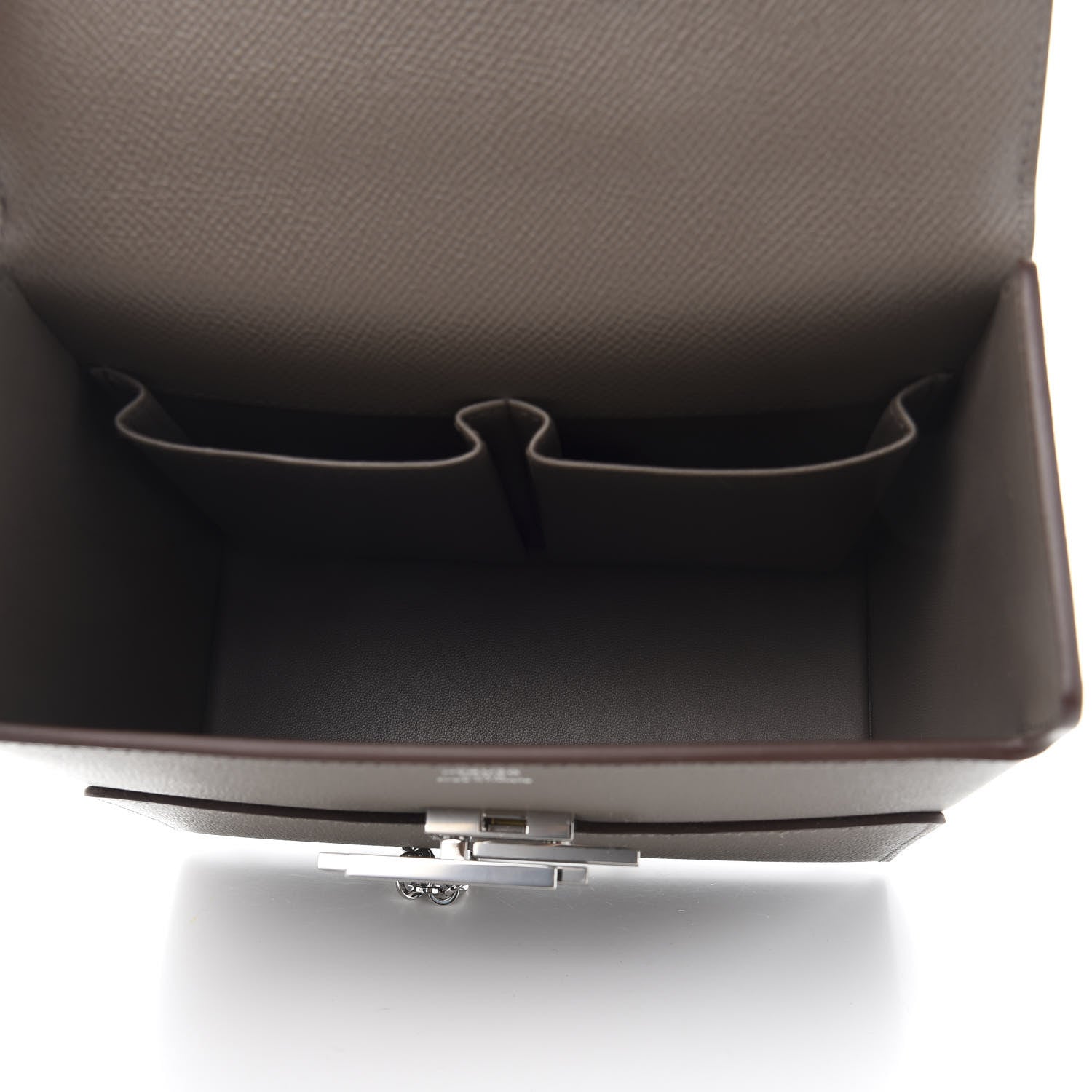 Hermes Epsom Cinhetic Boxy Top Handle Bag Etoupe 5 of 11
