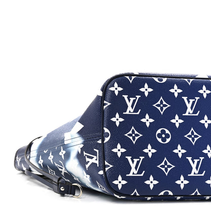 Louis Vuitton Monogram Escale Neverfull MM Blue 8 of 9