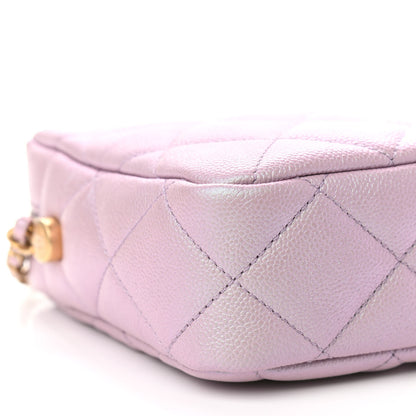 Chanel Iridescent Caviar Quilted Vertical My Perfect Camera Case Pink 8 of 9