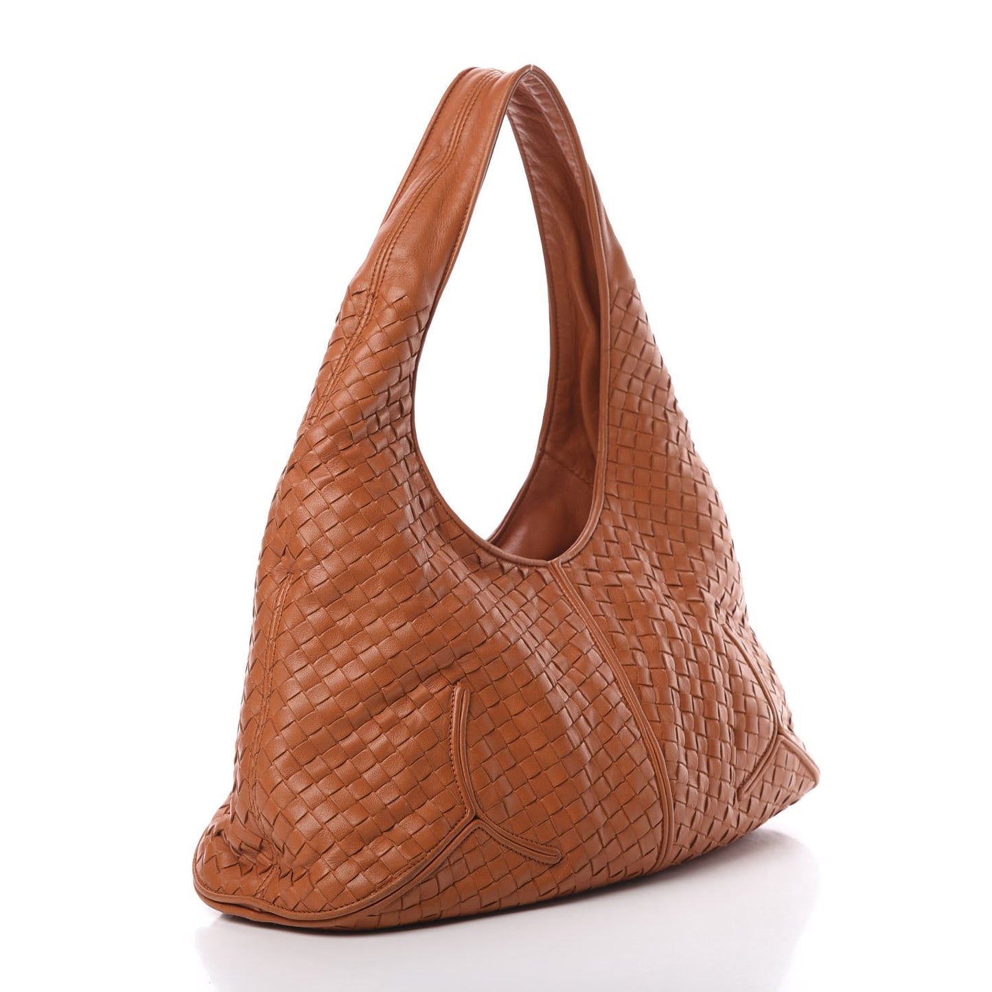 Nappa Intrecciato Ball Hobo Orange