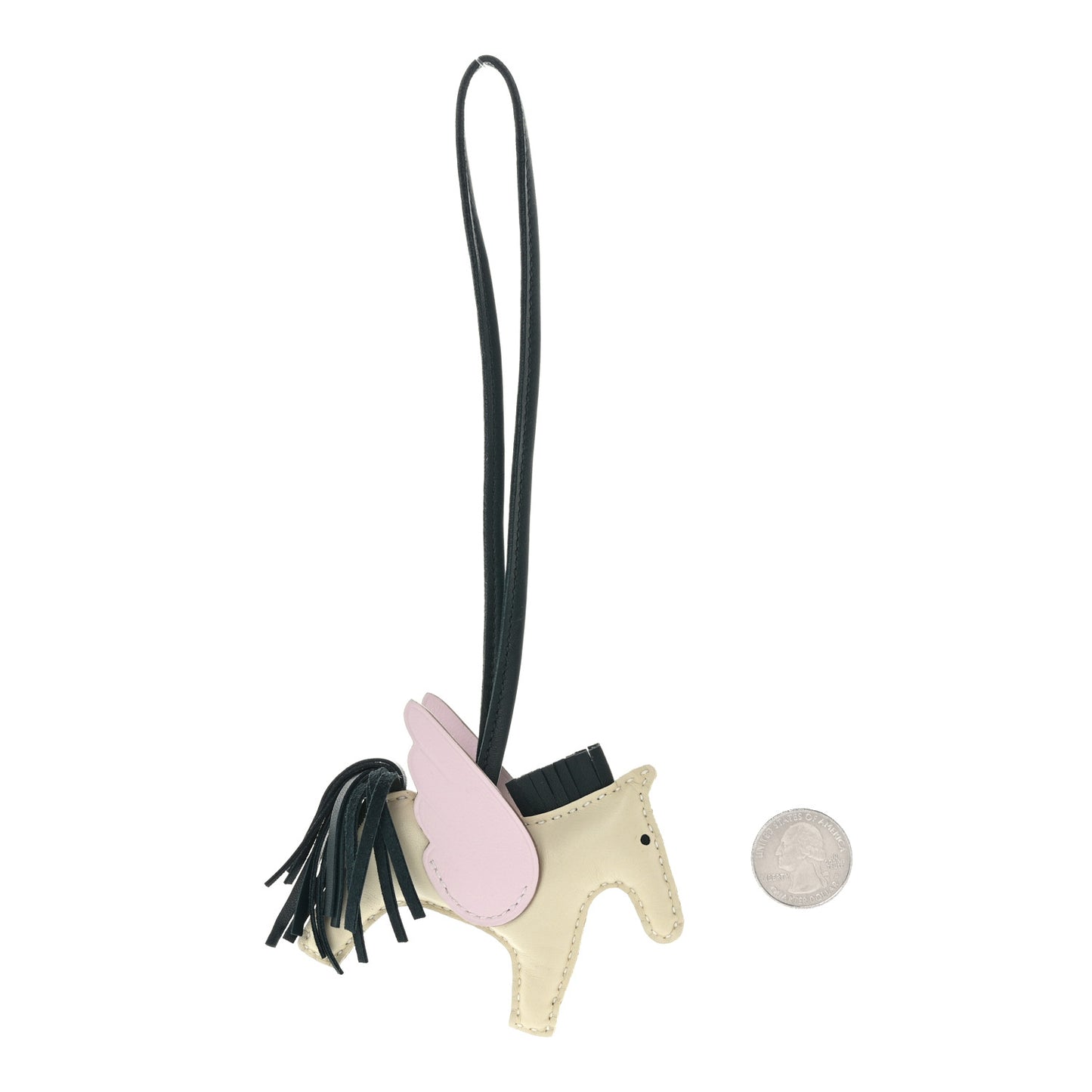 Milo Lambskin Grigri Rodeo Pegase Horse Bag Charm PM Nata Mauve Sylvestre Vert Cypress