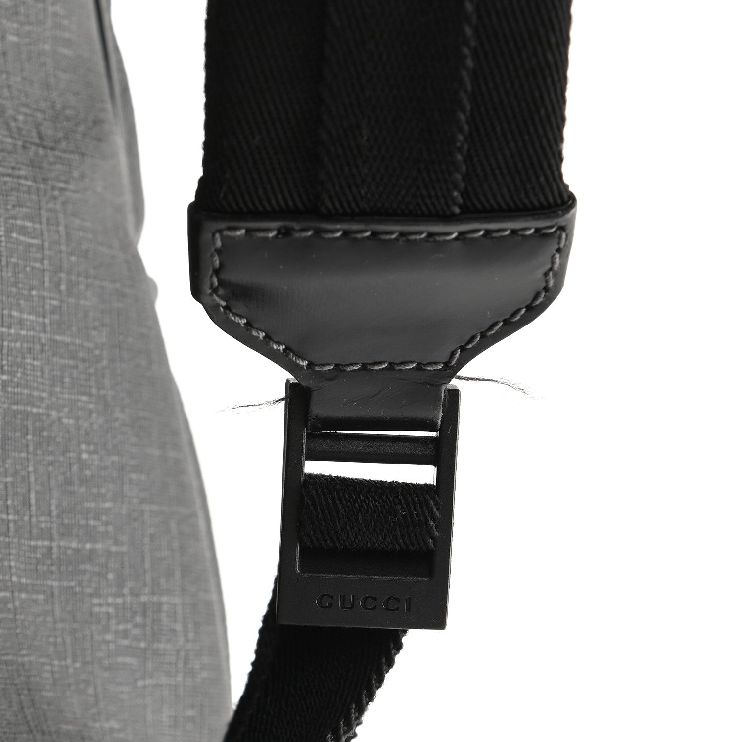Gucci Coated Canvas Interlocking G Travel Backpack Black 10 of 13
