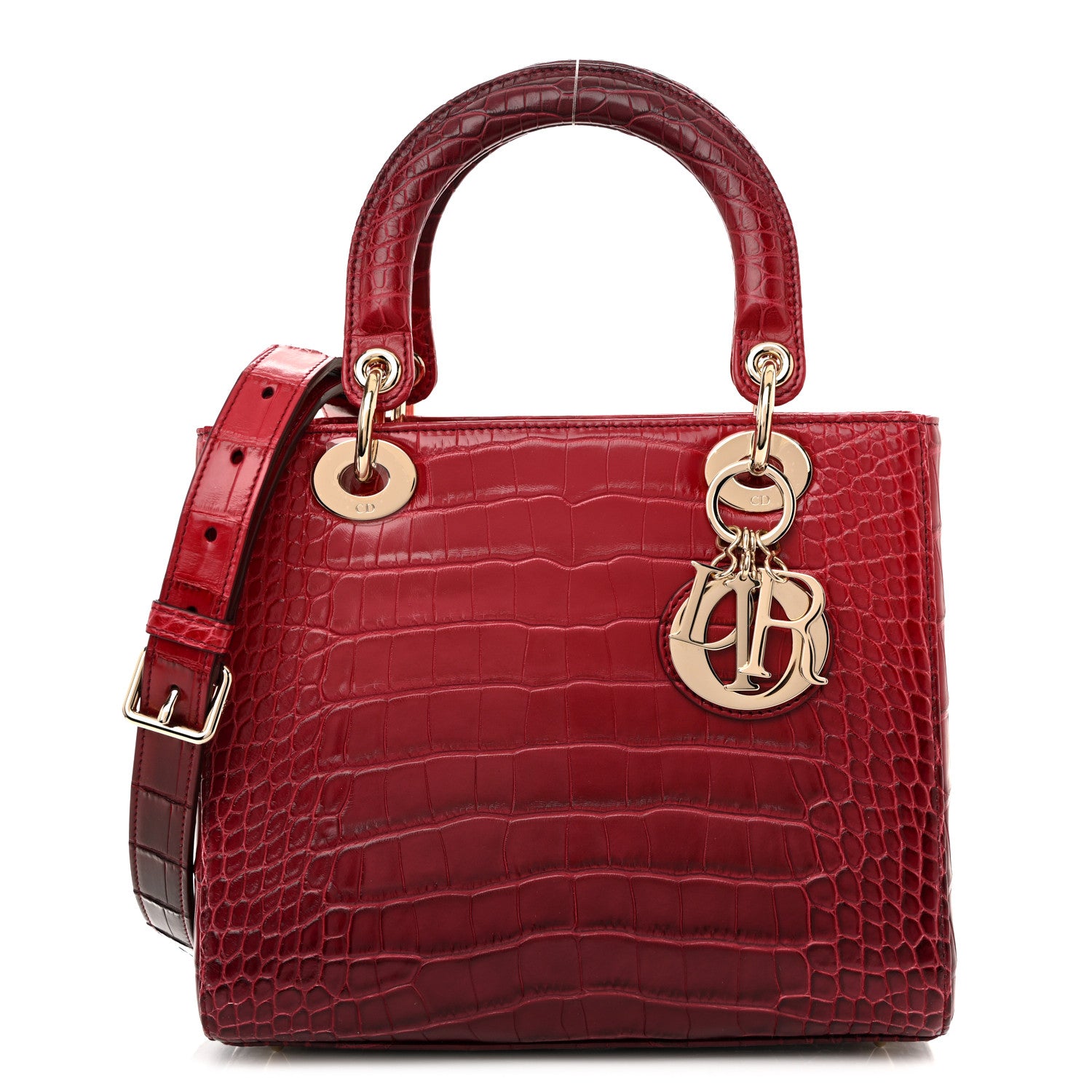 Christian Dior Alligator Gradient Medium Lady Dior Red 1 of 10