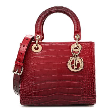 Christian Dior Alligator Gradient Medium Lady Dior Red 1 of 10