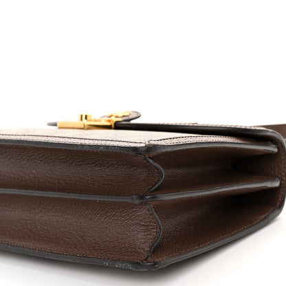 Gucci GG Supreme Monogram Textured Dollar Calfskin Web Small Ophidia Padlock Top Handle Bag Beige Ebony New Acero 9 of 9