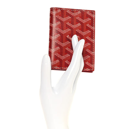Goyard Goyardine Saint Marc Card Holder Red 2 of 7