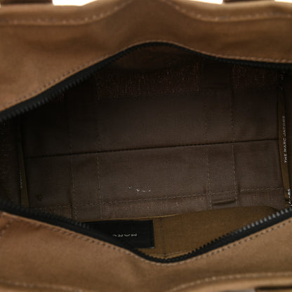 Marc Jacobs Cotton Canvas Medium The Traveler Tote Bag Slate Green 4 of 8