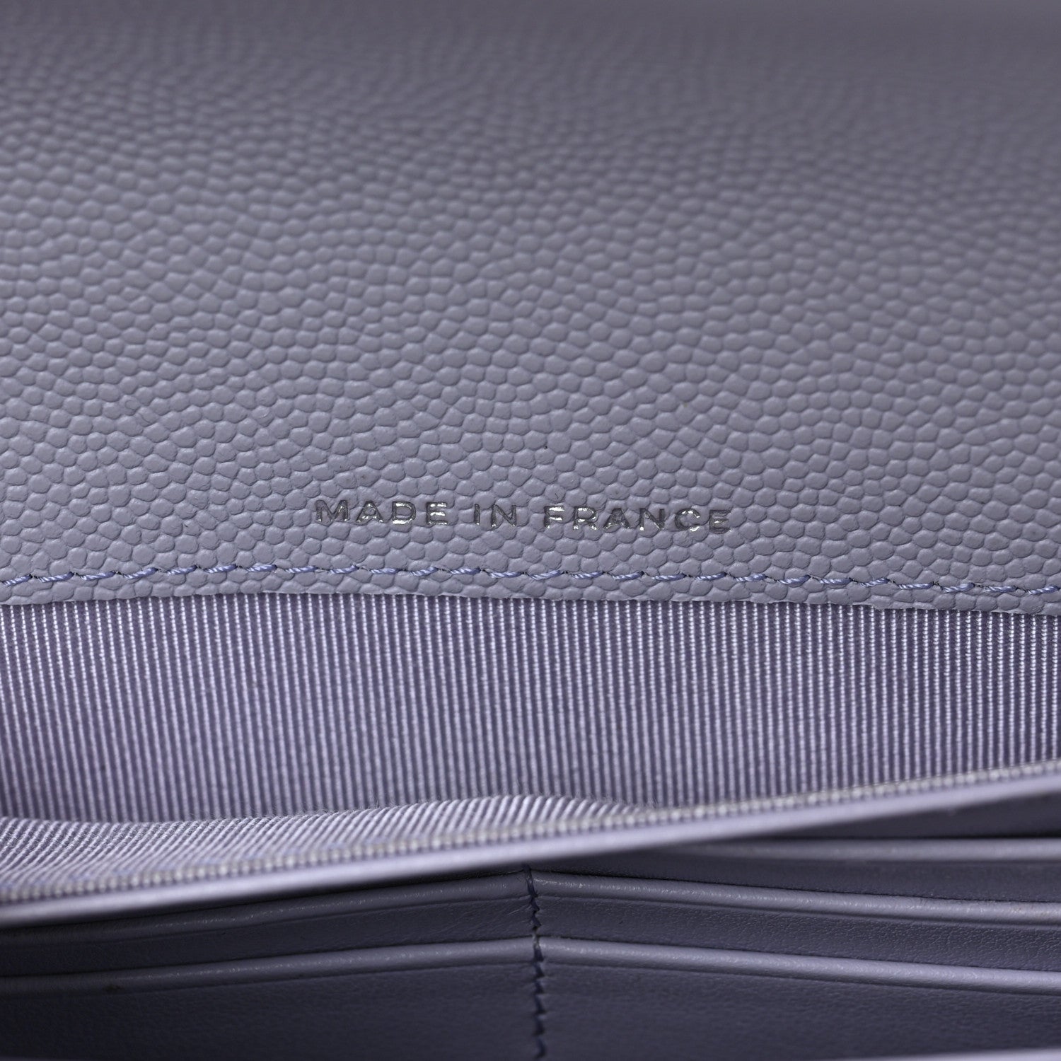 Chanel Caviar Quilted Large Flap Wallet Light Purple 7 of 9