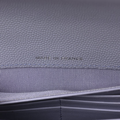 Chanel Caviar Quilted Large Flap Wallet Light Purple 7 of 9