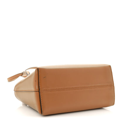 Fendi Vitello King Plexiglass Logo Embossed Mini By The Way Top Handle Boston Bag Caramello 4 of 10