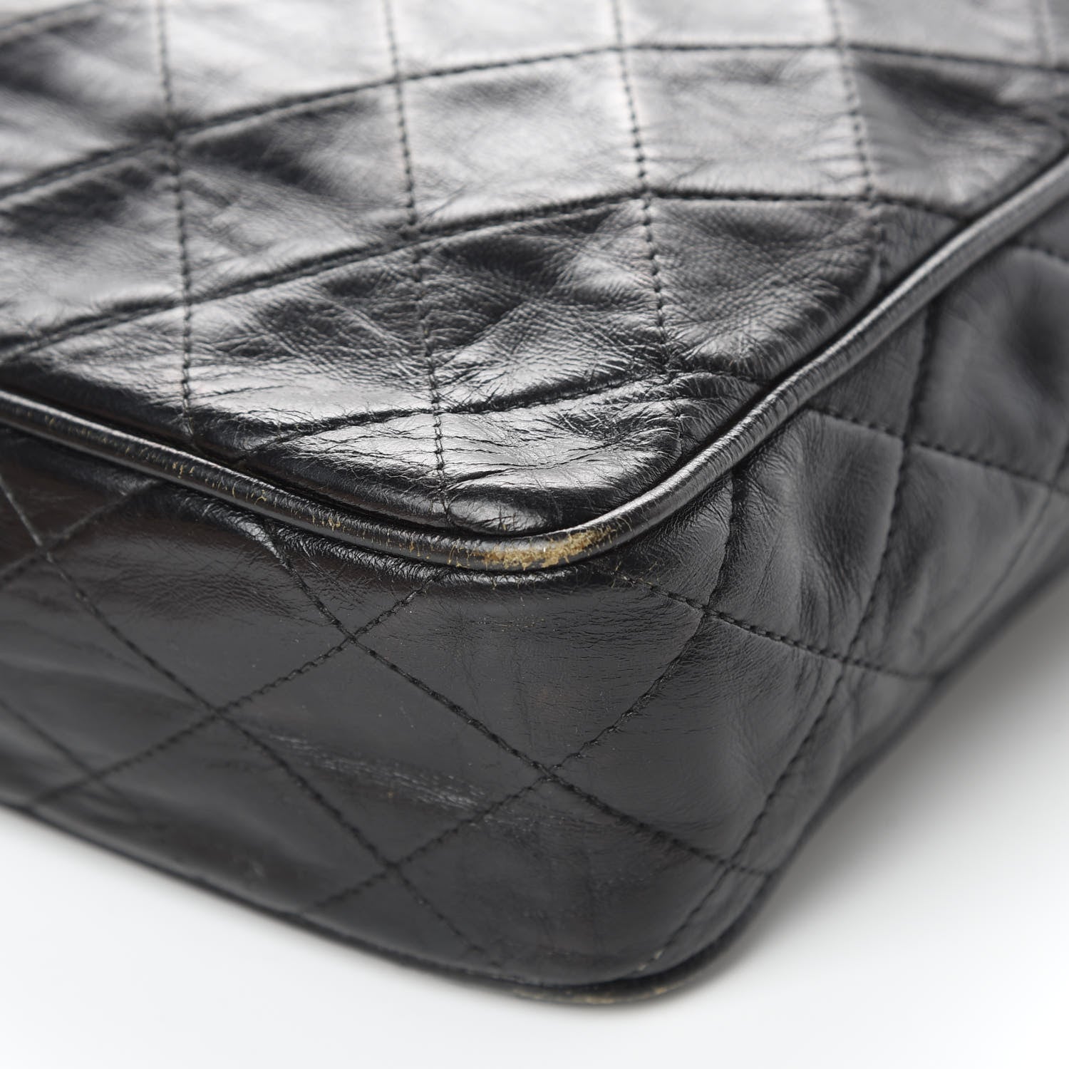 Chanel Lambskin Quilted Flap Shoulder Bag Black 12 of 17