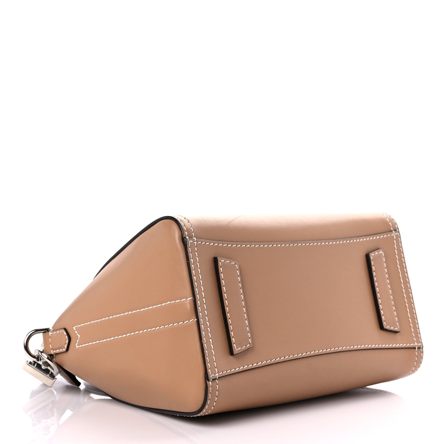 Calfskin Small Topstitch Bi-Color Antigona Beige Black