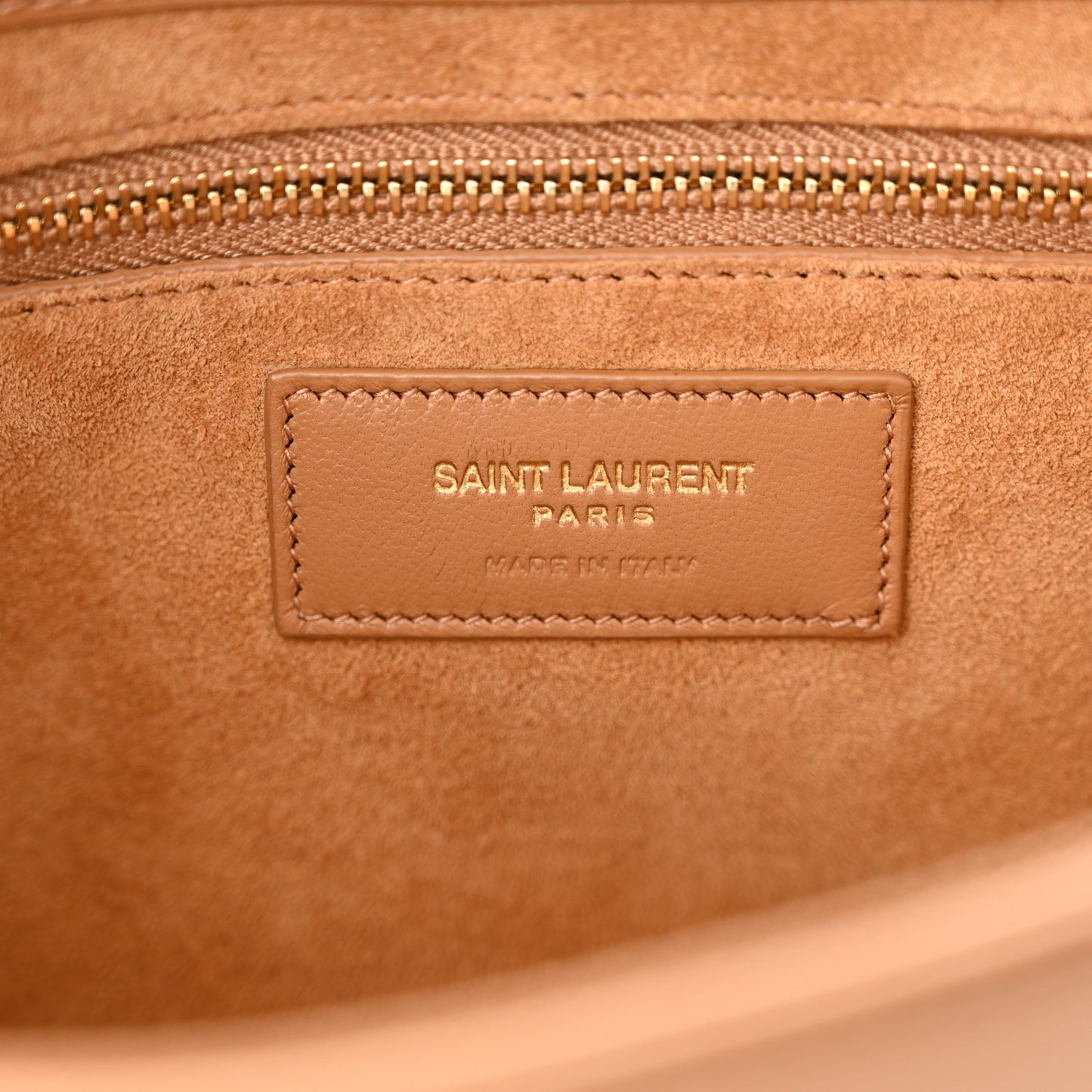 SAINT LAURENT Smooth Calfskin Le 5 A 7 Hobo Brown