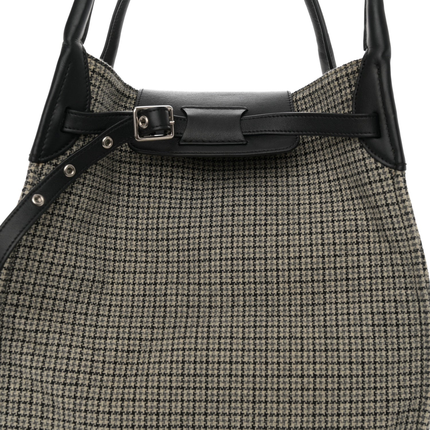 Celine Tweed Smooth Calfskin Medium Big Bag Black 8 of 10