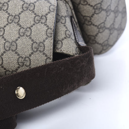 Gucci GG Plus Monogram Messenger Diaper Bag Dark Brown 8 of 12