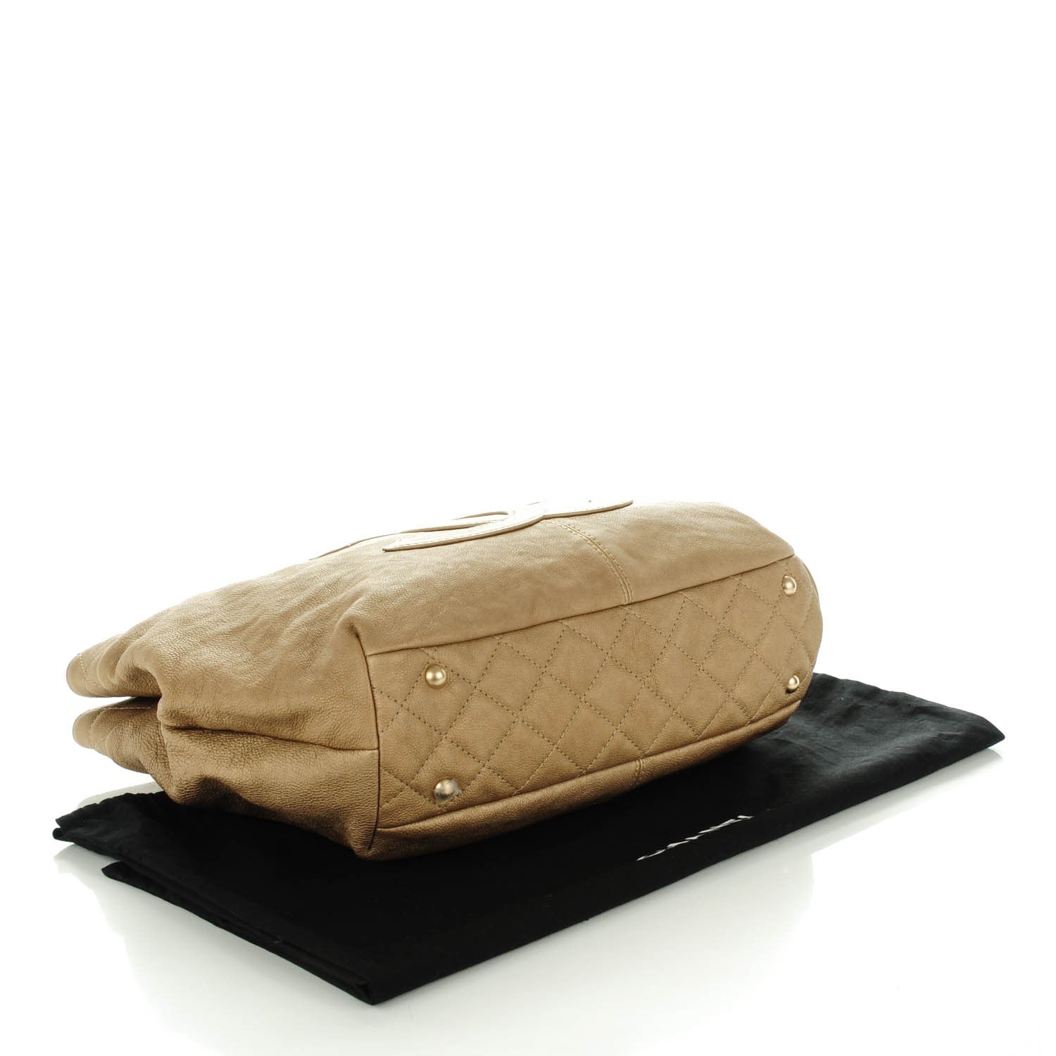 Chanel Calfskin Large Trianon Tote Gold 4 of 7