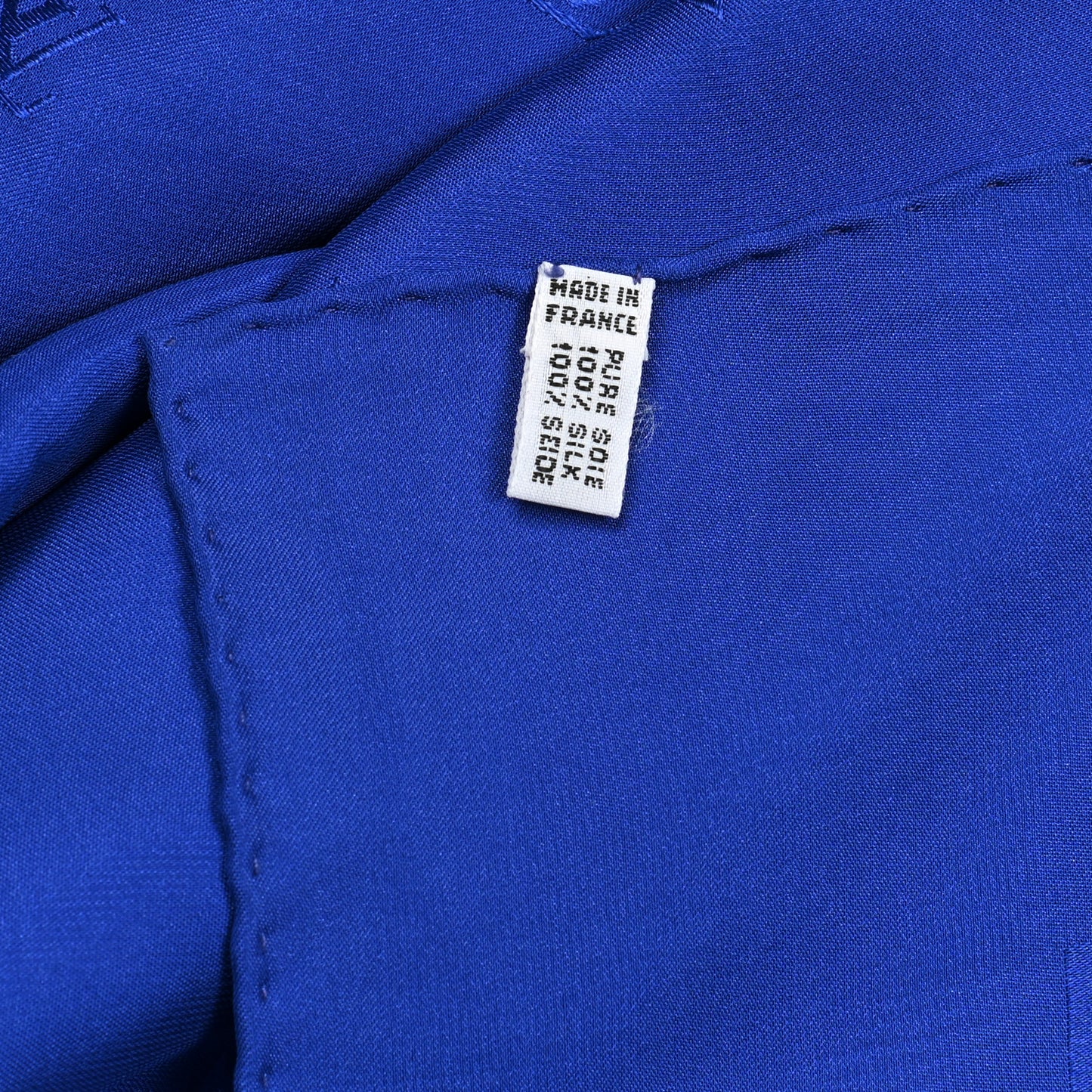 Silk Monogram Scarf Blue