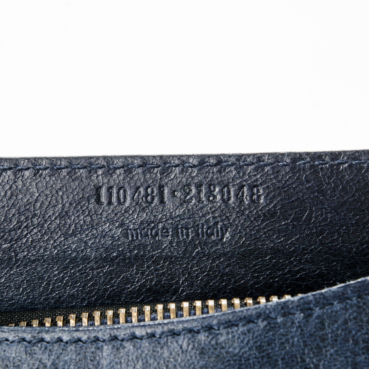 Balenciaga Chevre Classic Hardware Porte Toilette Makeup Clutch Marine 7 of 9